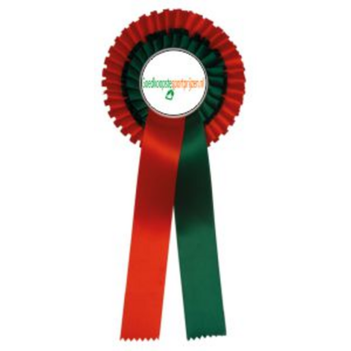 Rozet 2 rings met eigen logo/afbeelding