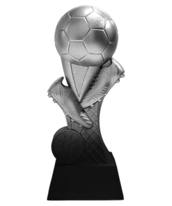 Alpha voetbalbeeldje zilver
