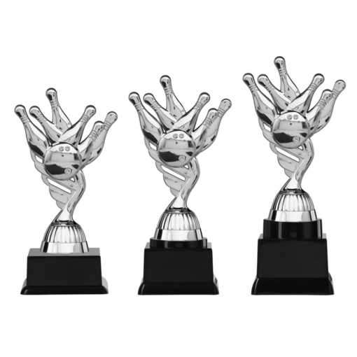 Figuur zilverkleurig Bowlen - Afbeelding 2