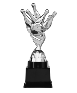 Figuur zilverkleurig Bowlen